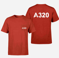 Thumbnail for A320 Flat Text Designed Pocket T-Shirts