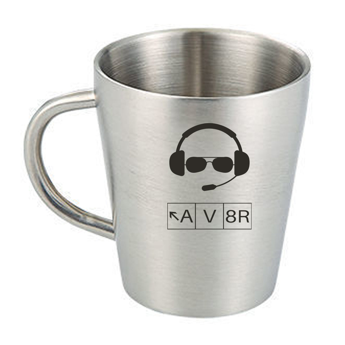 AV8R 2 Designed Stainless Steel Coffee Mugs