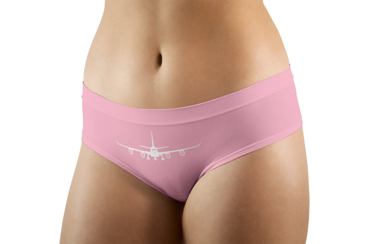 Airbus A340 Silhouette Designed Women Panties & Shorts