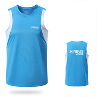 Thumbnail for Airbus A330 & Text Designed Men Sleeveless T-shirt Quick Dry Vests