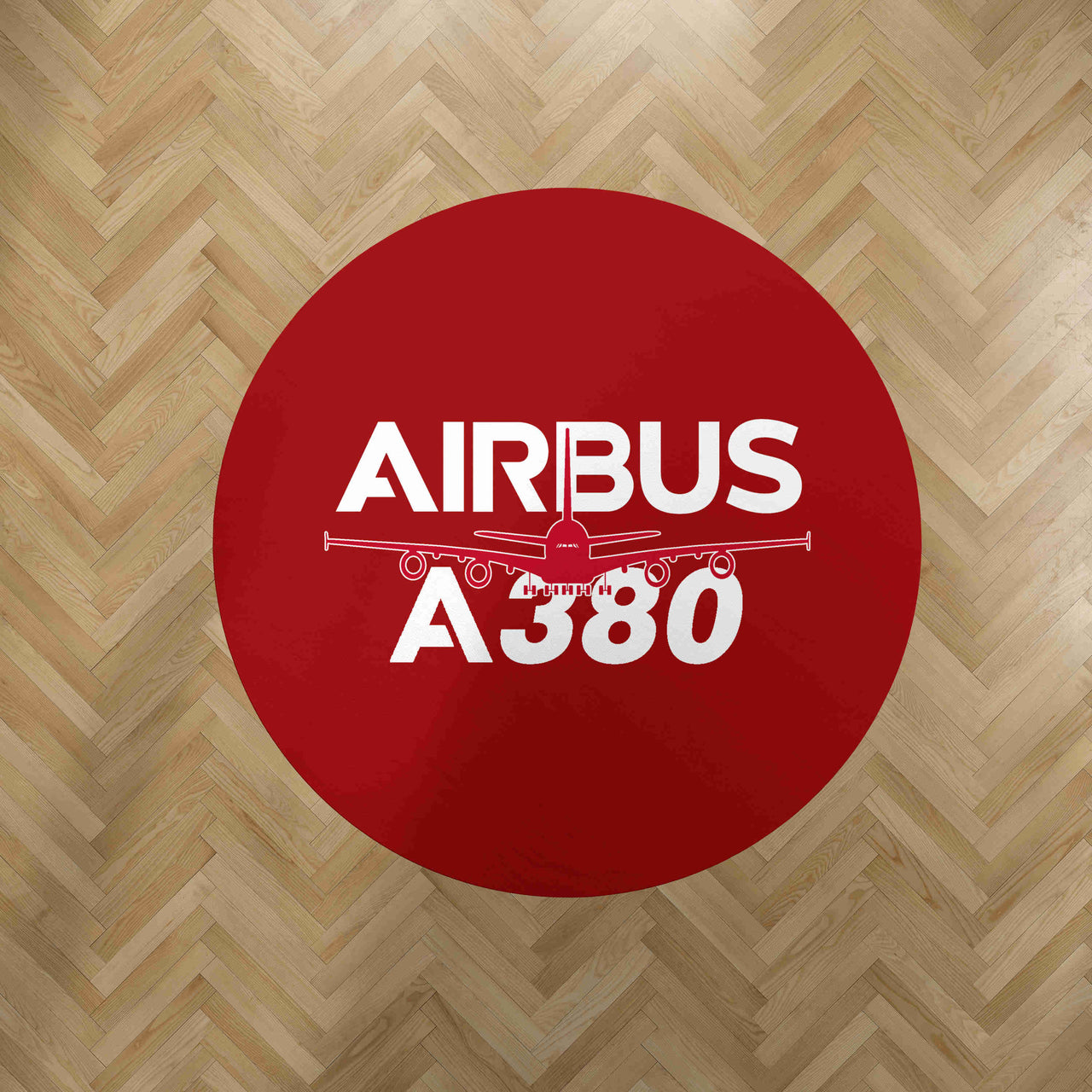 Amazing Airbus A380 Designed Carpet & Floor Mats (Round)