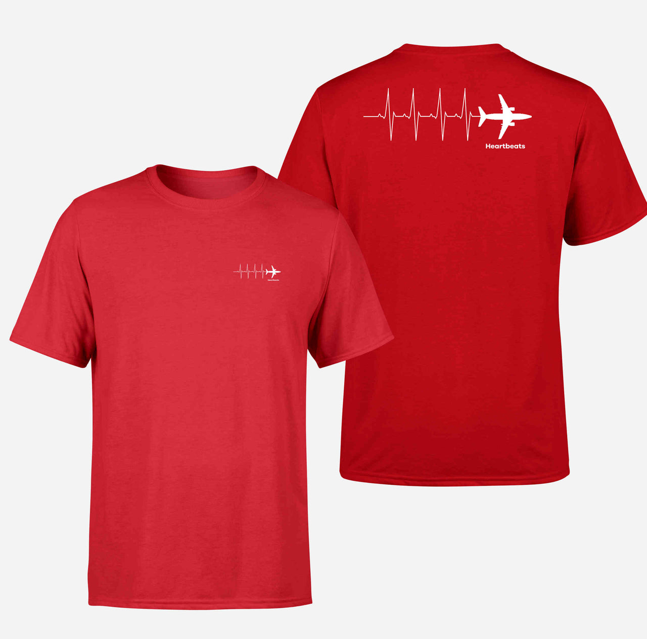 Aviation Heartbeats Double-Side T-Shirts