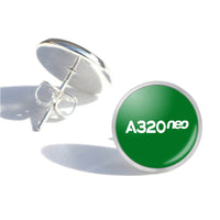 Thumbnail for A320neo & Text Designed Stud Earrings