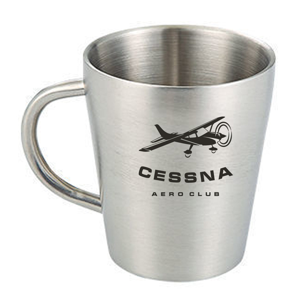 Cessna Aeroclub Designed Stainless Steel Coffee Mugs