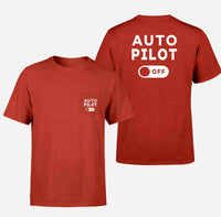 Thumbnail for Auto Pilot Off Designed Pocket T-Shirts