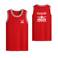 Thumbnail for Flying is Importanter Designed Basketball Style Sports Tank Tops