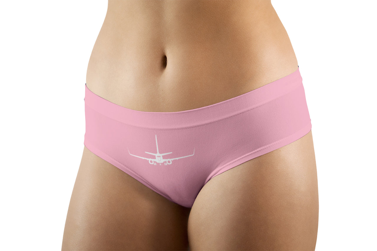 Boeing 737-800NG Silhouette Designed Women Panties & Shorts