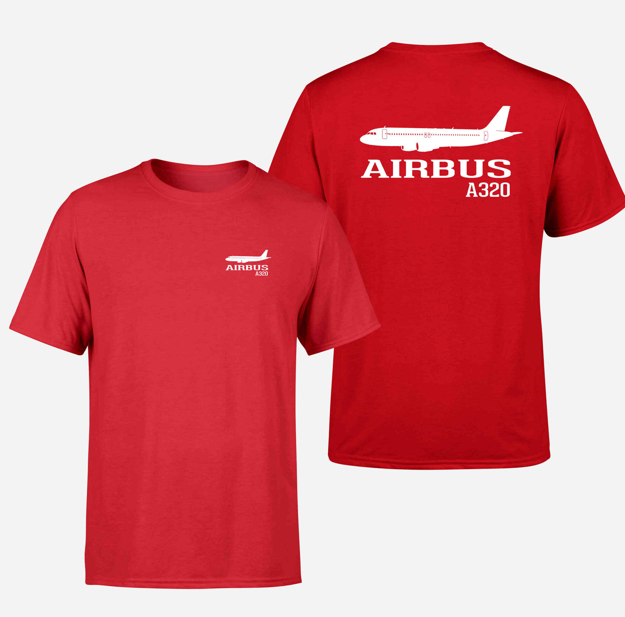 Airbus A320 Printed Double-Side T-Shirts