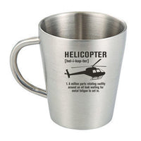 Thumbnail for Helicopter [Noun] Designed Stainless Steel Coffee Mugs