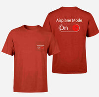 Thumbnail for Airplane Mode On Designed Pocket T-Shirts