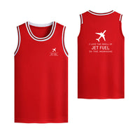 Thumbnail for I Love The Smell Of Jet Fuel In The Morning Designed Basketball Style Sports Tank Tops