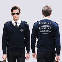 Thumbnail for Rule 1 - Pilot is Always Correct Designed Wool Pilot Sweaters