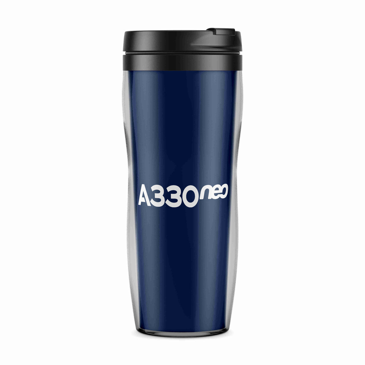 A330neo & Text Designed Plastic Travel Mugs