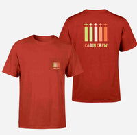 Thumbnail for Colourful Cabin Crew Designed Pocket T-Shirts