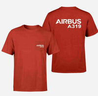 Thumbnail for Airbus A319 & Text Designed Pocket T-Shirts