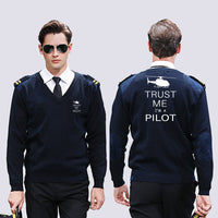 Thumbnail for Trust Me I'm a Pilot (Helicopter) Designed Wool Pilot Sweaters