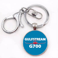 Thumbnail for Amazing Gulfstream G700 Designed Circle Key Chains