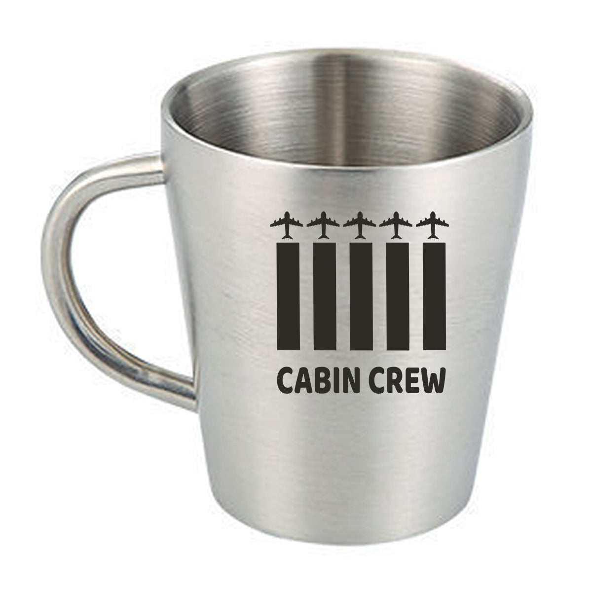 Colourful Cabin Crew Designed Stainless Steel Coffee Mugs