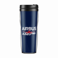 Thumbnail for Amazing Airbus A320neo Designed Plastic Travel Mugs