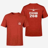 Thumbnail for Cessna 208 & Plane Designed Pocket T-Shirts