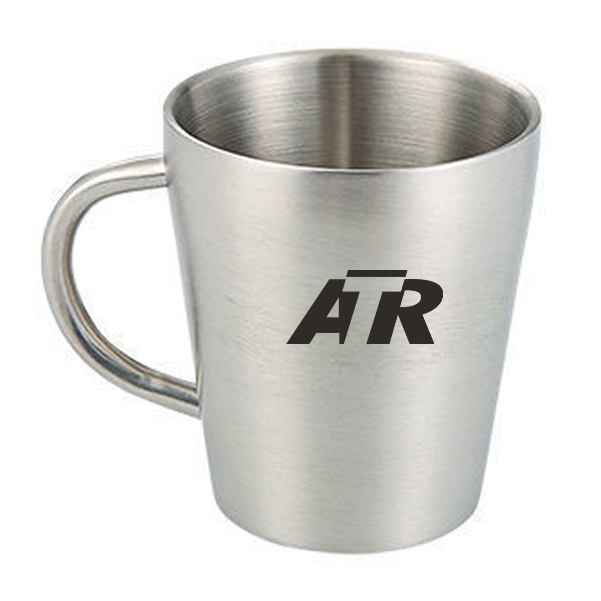 ATR & Text Designed Stainless Steel Coffee Mugs