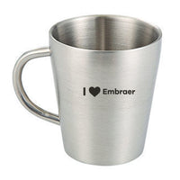 Thumbnail for I Love Embraer Designed Stainless Steel Coffee Mugs