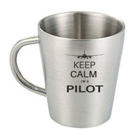 Thumbnail for Pilot (777 Silhouette) Designed Stainless Steel Coffee Mugs