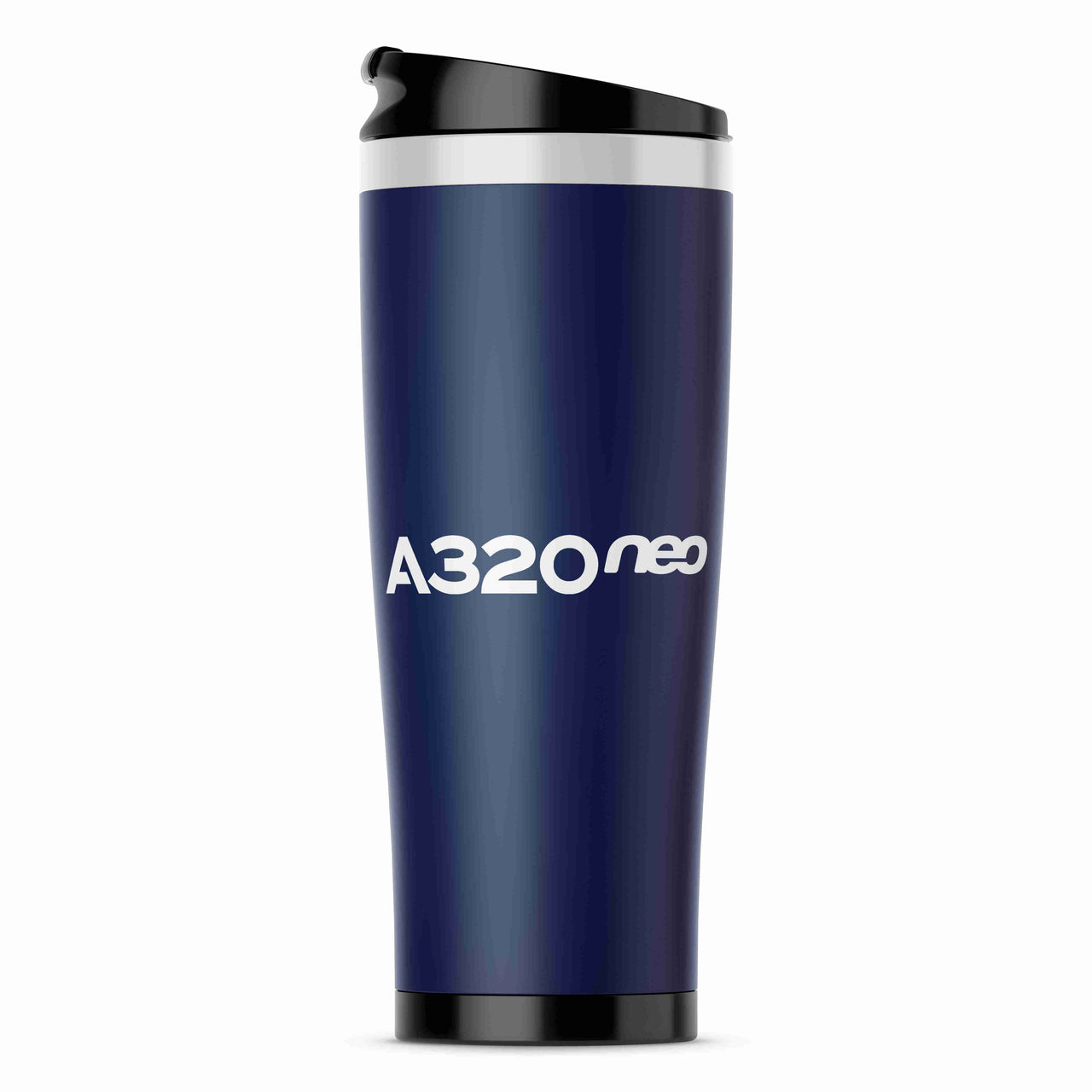 A320neo & Text Designed Stainless Steel Travel Mugs