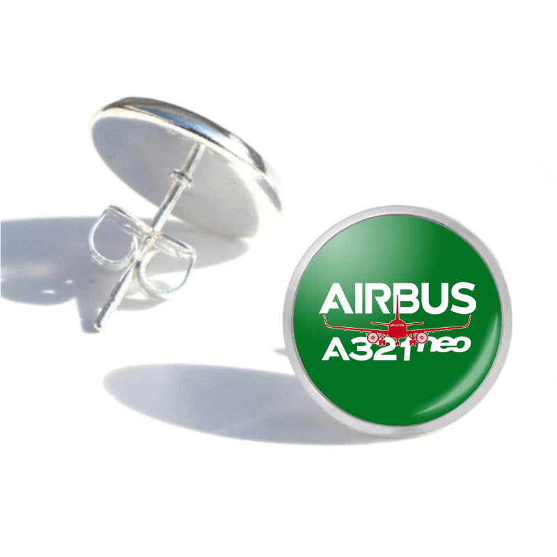 Amazing Airbus A321neo Designed Stud Earrings