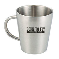 Thumbnail for Born To Fly Forced To Work Designed Stainless Steel Coffee Mugs