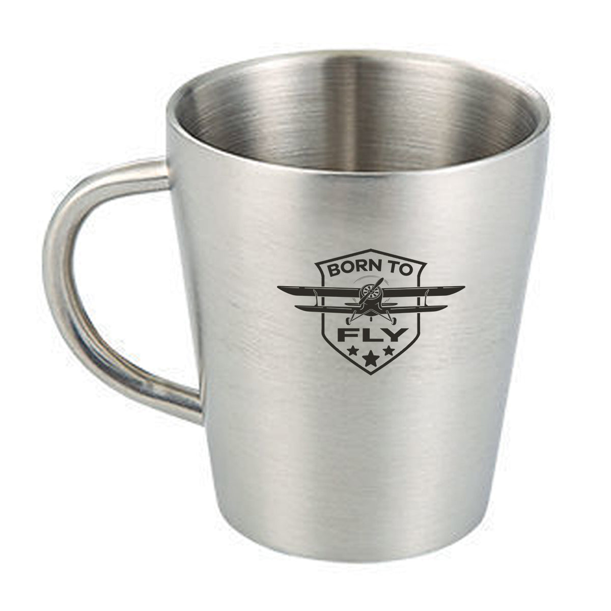 Born To Fly Designed Designed Stainless Steel Coffee Mugs