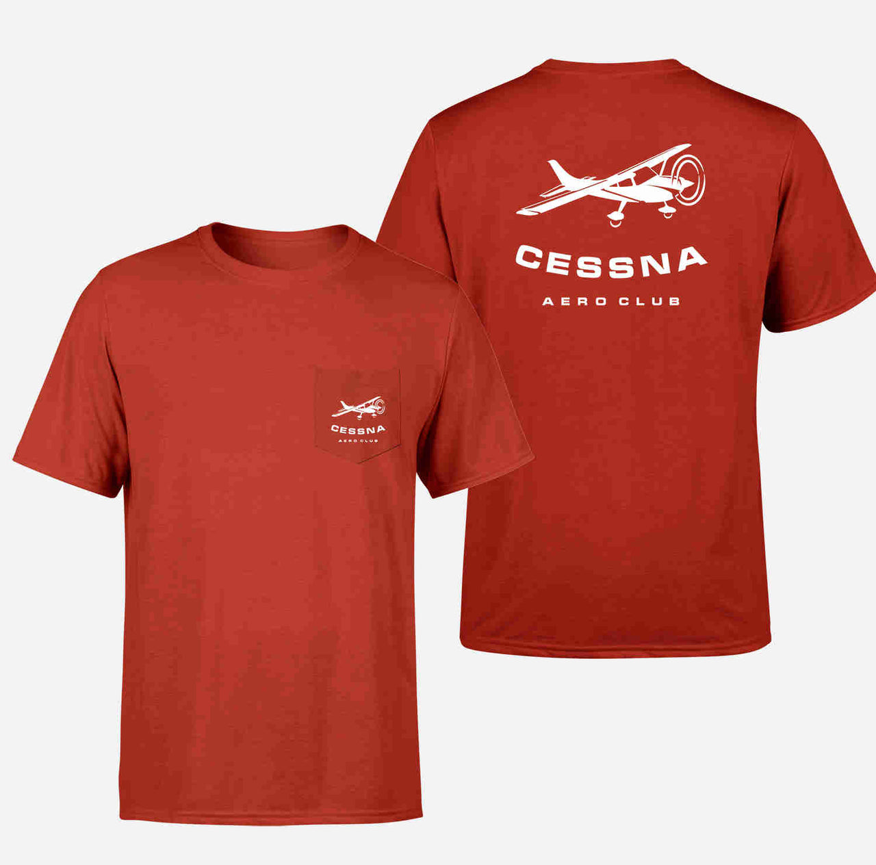 Cessna Aeroclub Designed Pocket T-Shirts