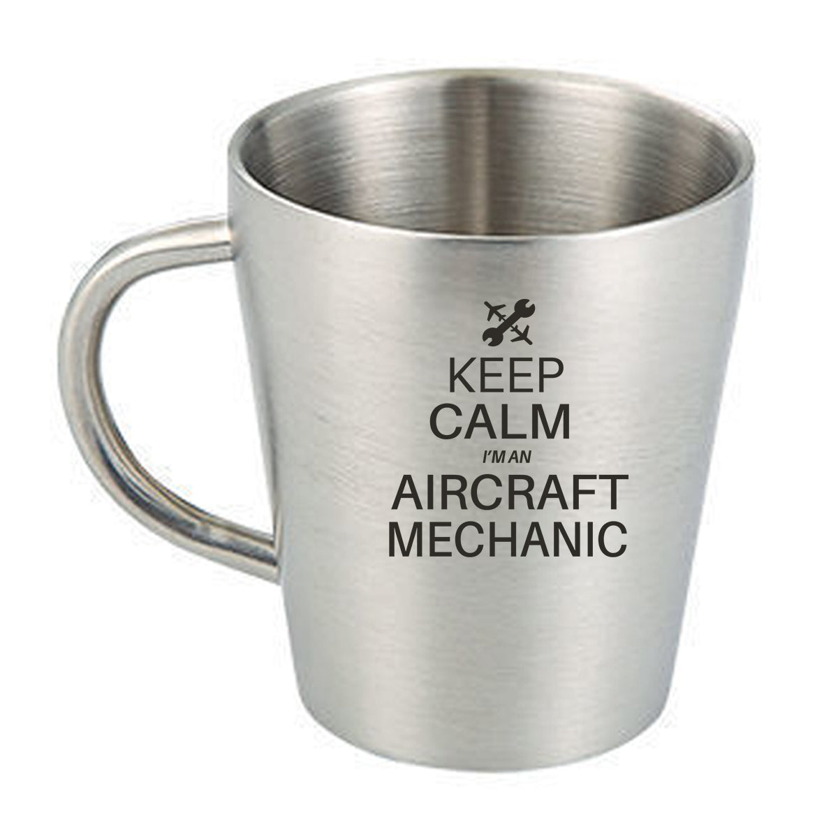 Aircraft Mechanic Designed Stainless Steel Coffee Mugs