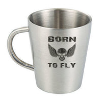 Thumbnail for Born To Fly SKELETON Designed Stainless Steel Coffee Mugs