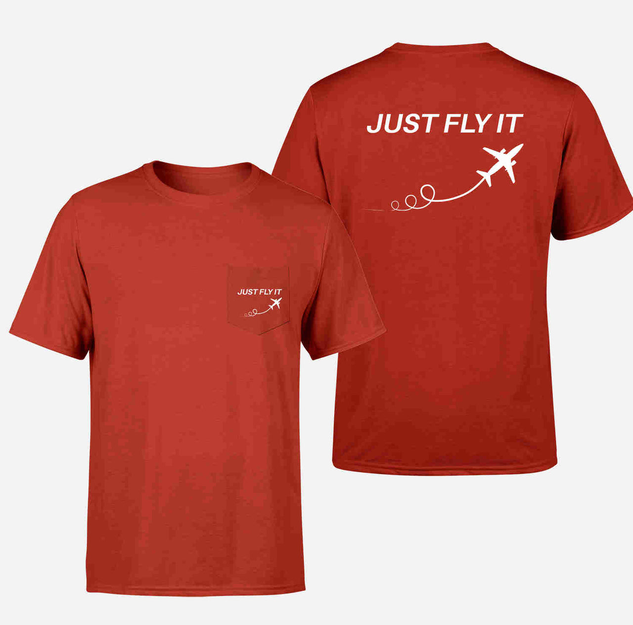 Just Fly It Designed Pocket T-Shirts