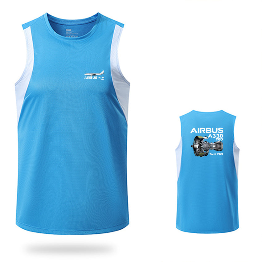 The Airbus A330neo Designed Men Sleeveless T-shirt Quick Dry Vests