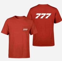 Thumbnail for 777 Flat Text Designed Pocket T-Shirts