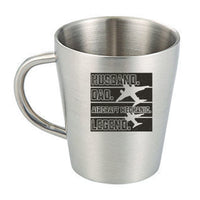 Thumbnail for Husband & Dad & Aircraft Mechanic & Legend Designed Stainless Steel Coffee Mugs