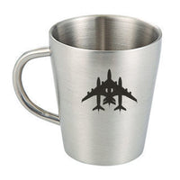 Thumbnail for Colourful 3 Airplanes Designed Stainless Steel Coffee Mugs