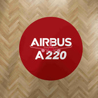 Thumbnail for Amazing Airbus A220 Designed Carpet & Floor Mats (Round)