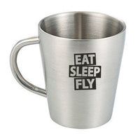 Thumbnail for Eat Sleep Fly Designed Stainless Steel Coffee Mugs