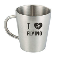 Thumbnail for I Love Flying Designed Stainless Steel Coffee Mugs