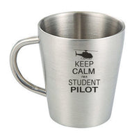 Thumbnail for Student Pilot (Helicopter) Designed Stainless Steel Coffee Mugs