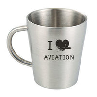 Thumbnail for I Love Aviation Designed Stainless Steel Coffee Mugs