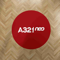 Thumbnail for A321neo & Text Designed Carpet & Floor Mats (Round)