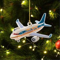 Thumbnail for Personalized Airplane (6) Ornaments for Christmas Tree