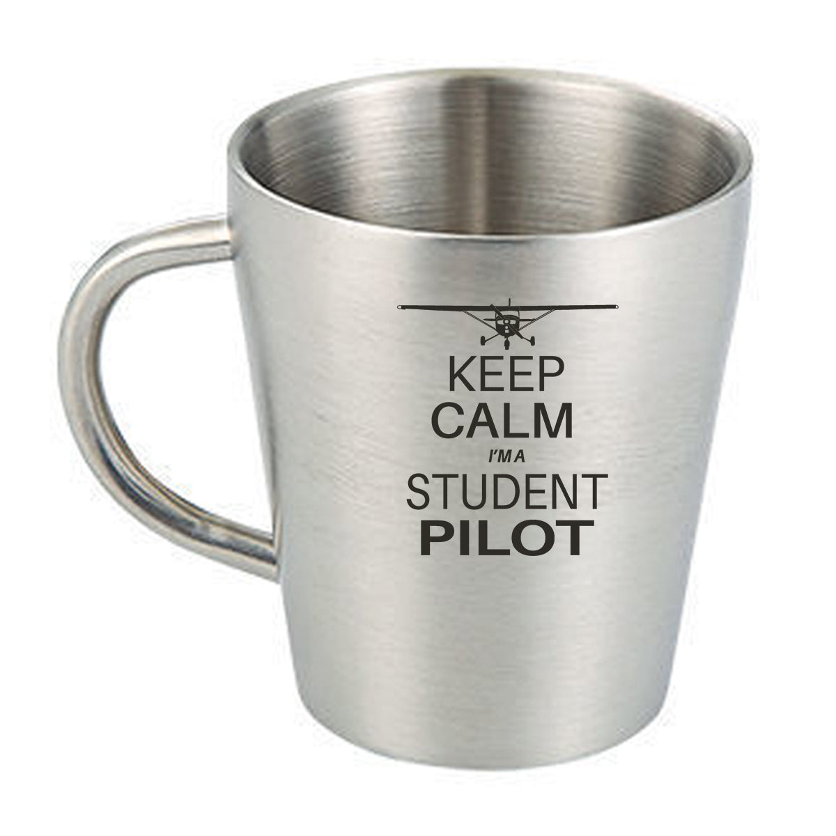 Student Pilot Designed Stainless Steel Coffee Mugs