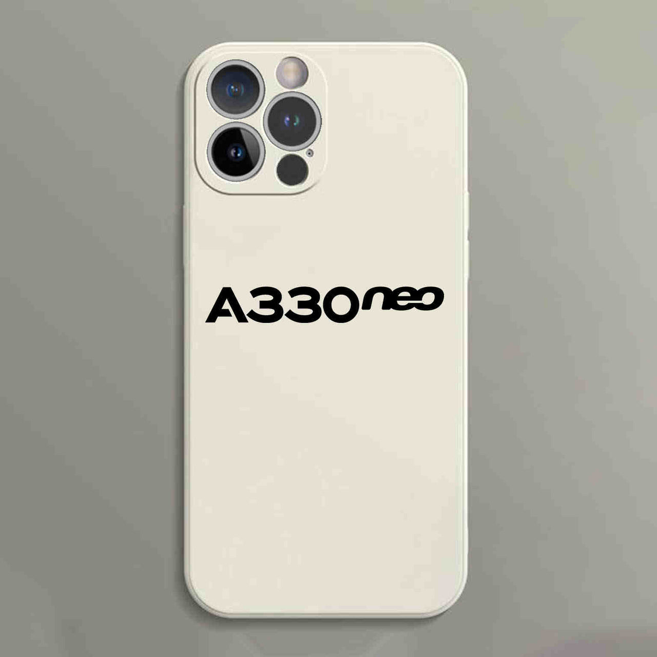 A330neo & Text Designed Soft Silicone iPhone Cases