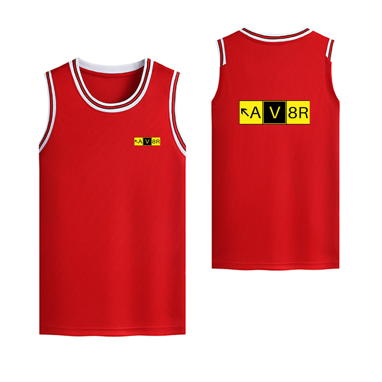 AV8R Designed Basketball Style Sports Tank Tops