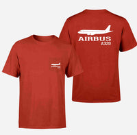 Thumbnail for Airbus A320 Printed Designed Pocket T-Shirts